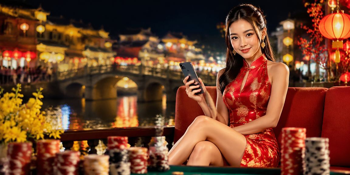 Cảnh chợ đêm Hội An với người dân vừa tham quan vừa theo dõi kết quả cá cược trên điện thoại